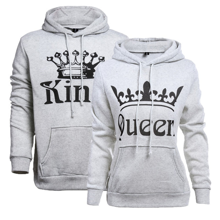 King Queen Printed Unisex Hoodies