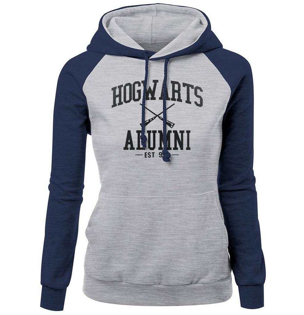 HOGWARTS ALUMNI Letter Print Women's Hoodie