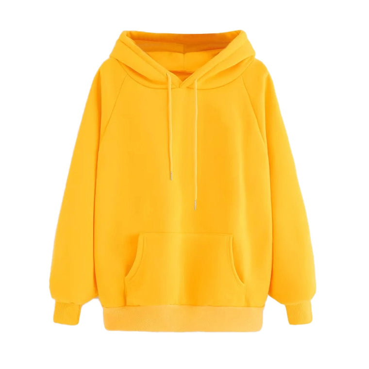 Long Sleeve Yellow Hoodie