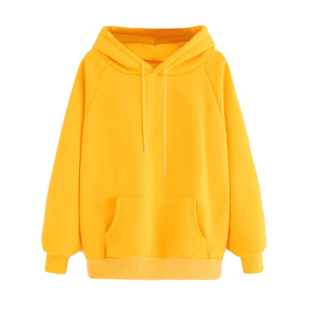 Long Sleeve Yellow Hoodie