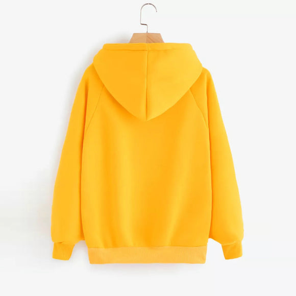 Long Sleeve Yellow Hoodie