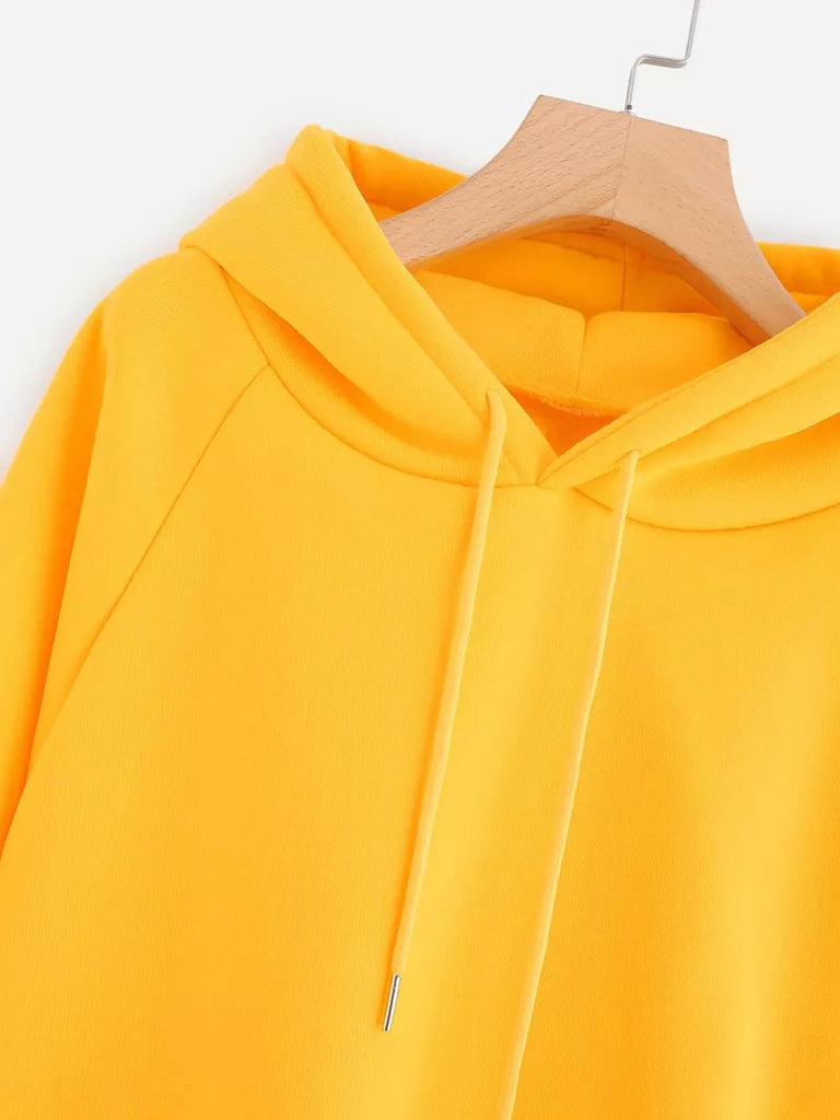 Long Sleeve Yellow Hoodie