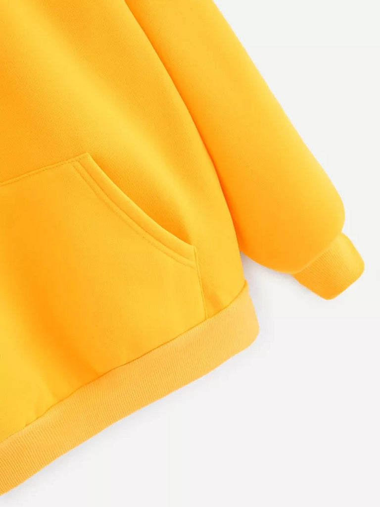 Long Sleeve Yellow Hoodie