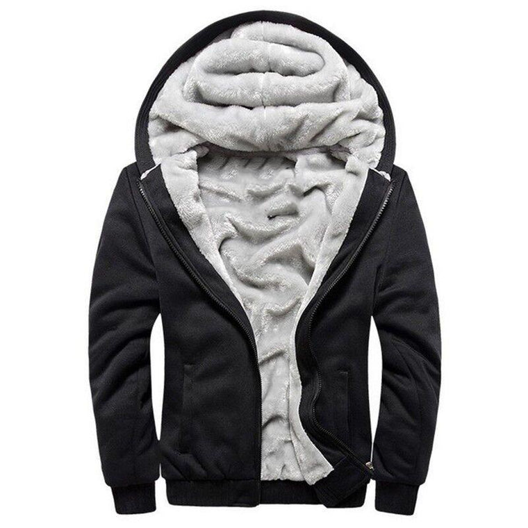 Hooded Casual Wool Zipper