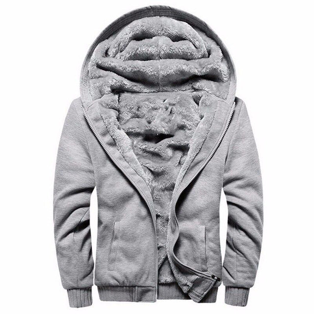 Hooded Casual Wool Zipper